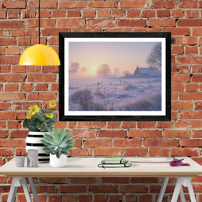 Frosty Countryside Morning