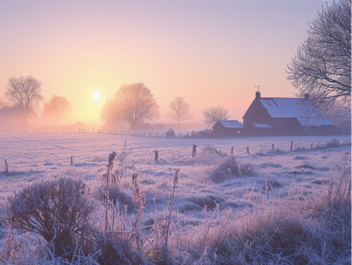 Frosty Countryside Morning