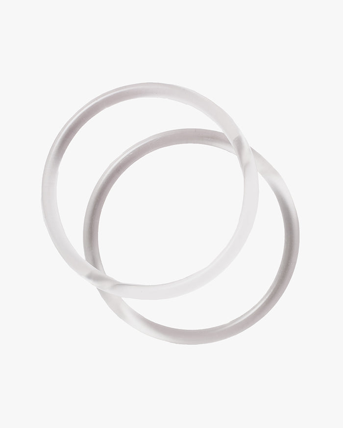 Furoshiki Acrylic Ring Handles, Clear