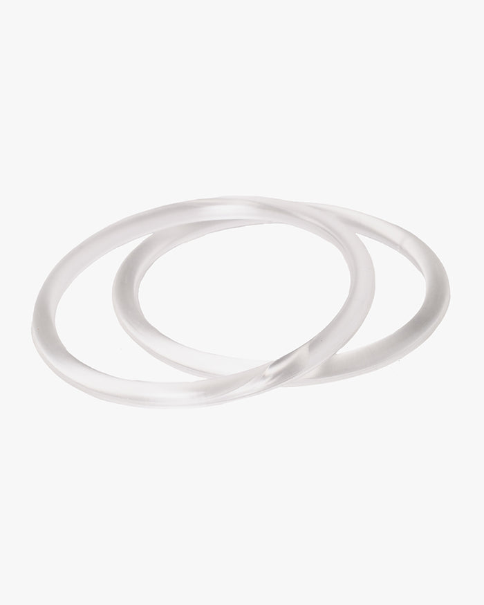 Furoshiki Acrylic Ring Handles, Clear