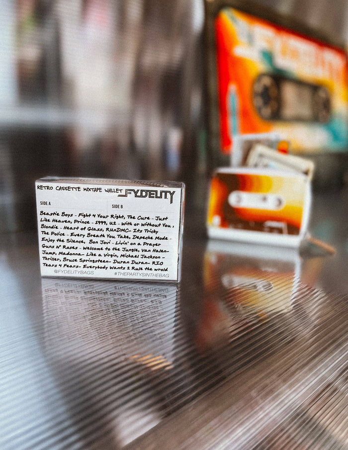 Fydelity - Retro Cassette Wallet (Sunset Swirl)