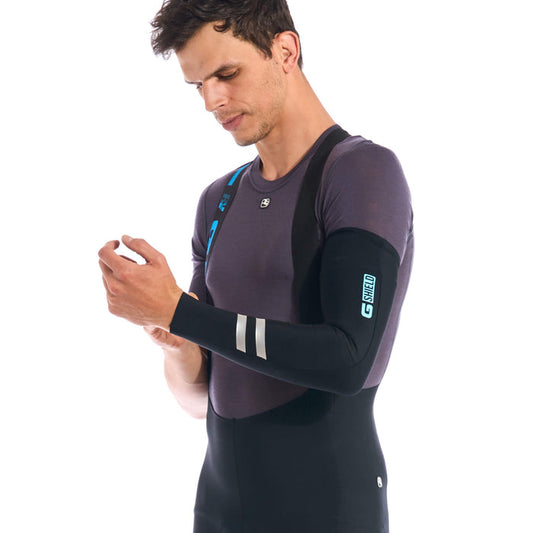 G-Shield Thermal Arm Warmers by Giordana Cycling, BLACK, Made in Italy