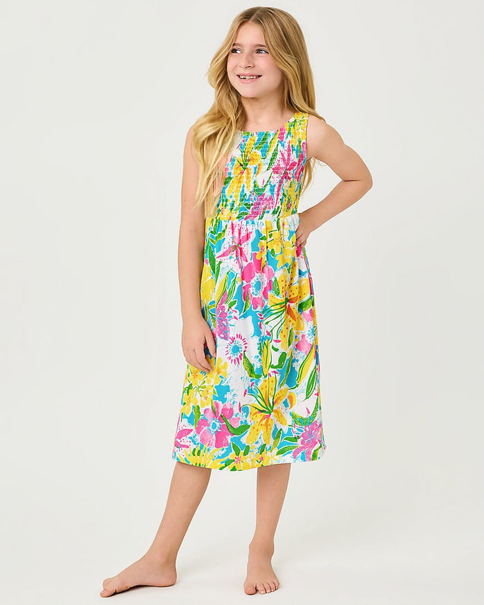 Lilly Pulitzer - Girls Mini Finnley Midi Dress - Multi Lovely Lilly