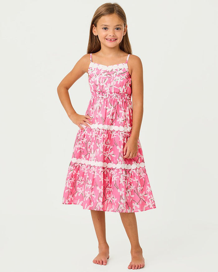 Lilly Pulitzer - Girls Mini Zanna Midi Dress - Confetti Pink Liza