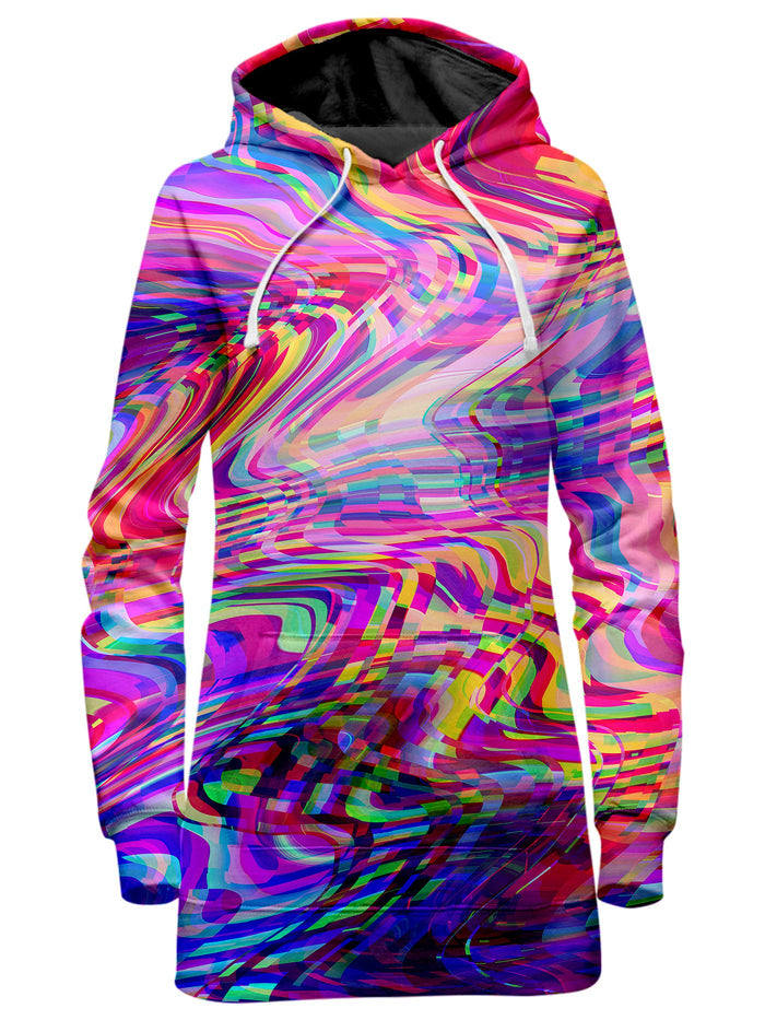 Glitch Waves Hoodie Dress Art Designs Works Epic Hoodie
