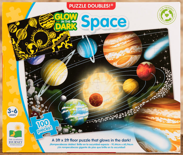 Glow in the Dark Space - 100 Piece Floor Puzzle