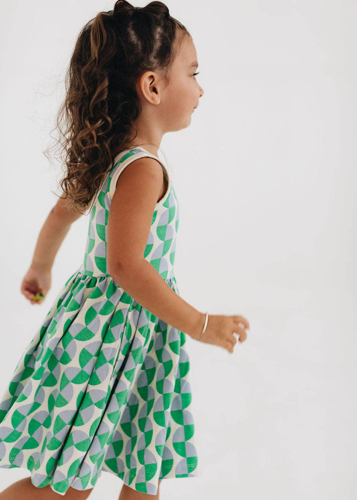 Good Apples Kids Sleeveless Twirl Dress - Retro Twirl (Final Sale)