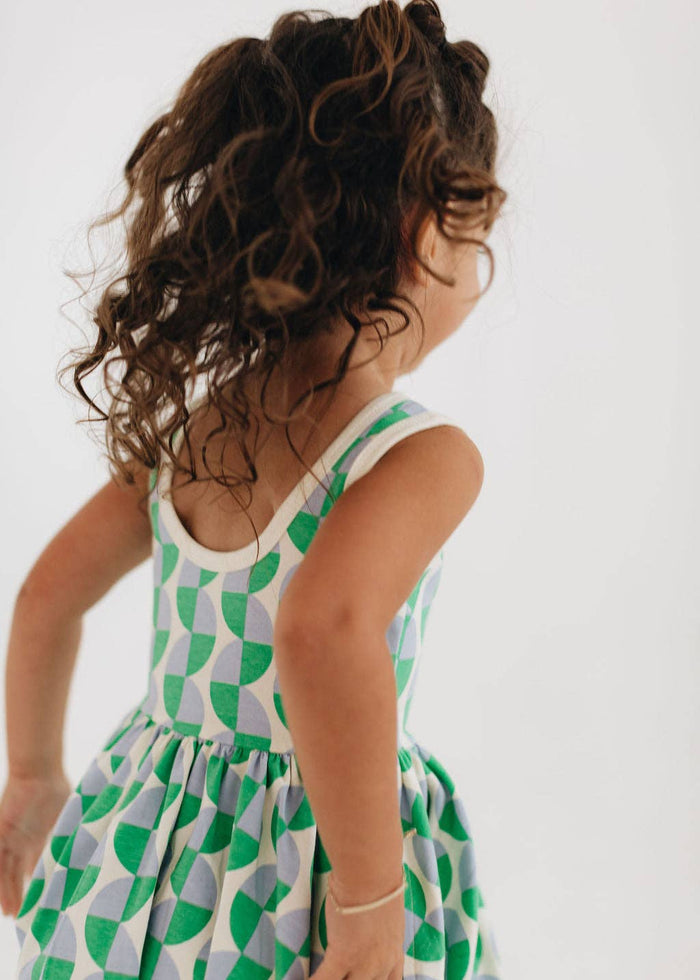 Good Apples Kids Sleeveless Twirl Dress - Retro Twirl (Final Sale)