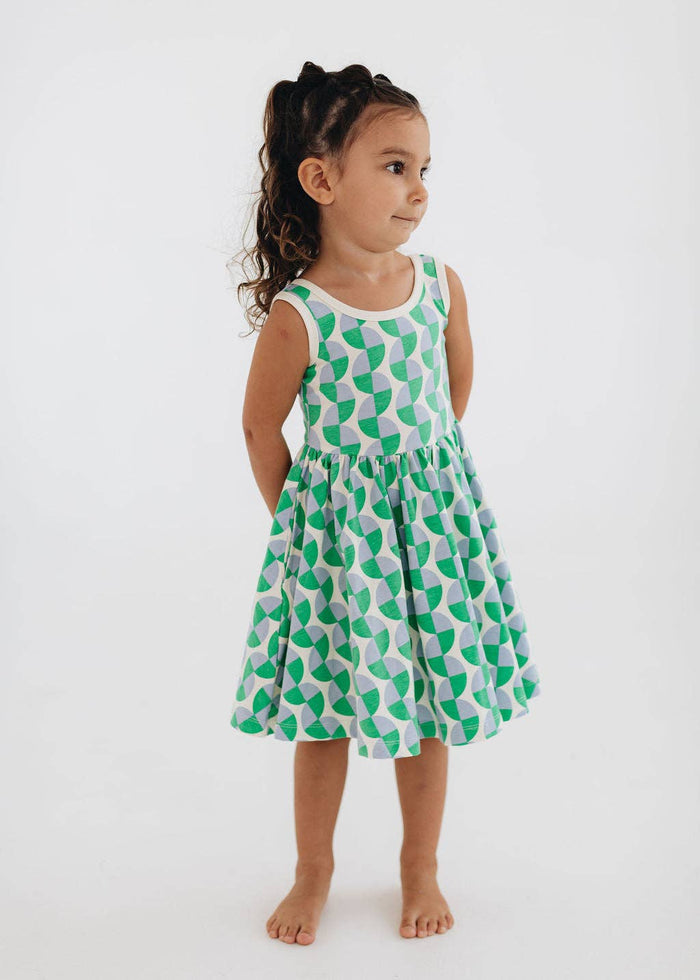 Good Apples Kids Sleeveless Twirl Dress - Retro Twirl (Final Sale)