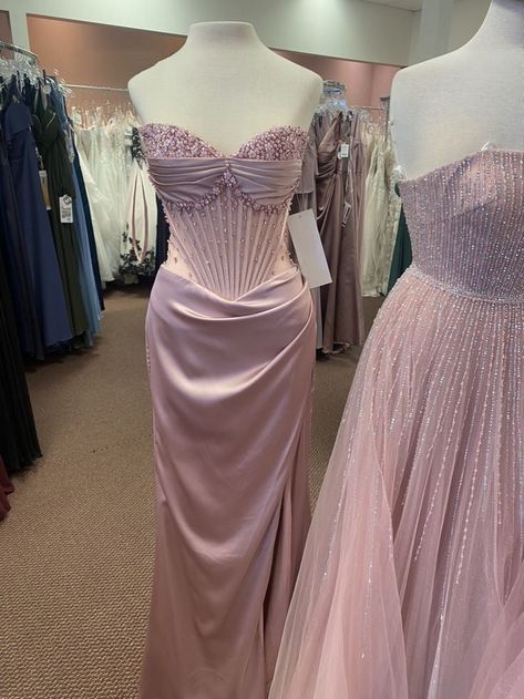 Gorgeous Shiny Exquisite Beaded Long Slit Elegant Sexy Ball Gown Evening Dress Party Dress