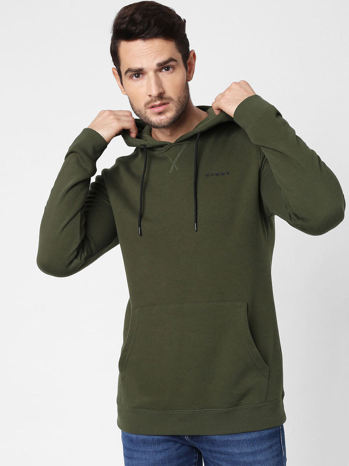 Green Hooded Sweatshirt