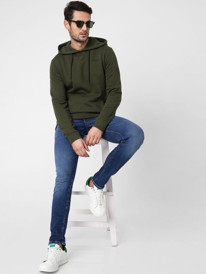 Green Hooded Sweatshirt