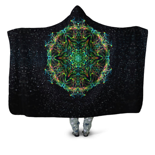 Green Prism Hooded Blanket Art Designs Works Epic Hoodie