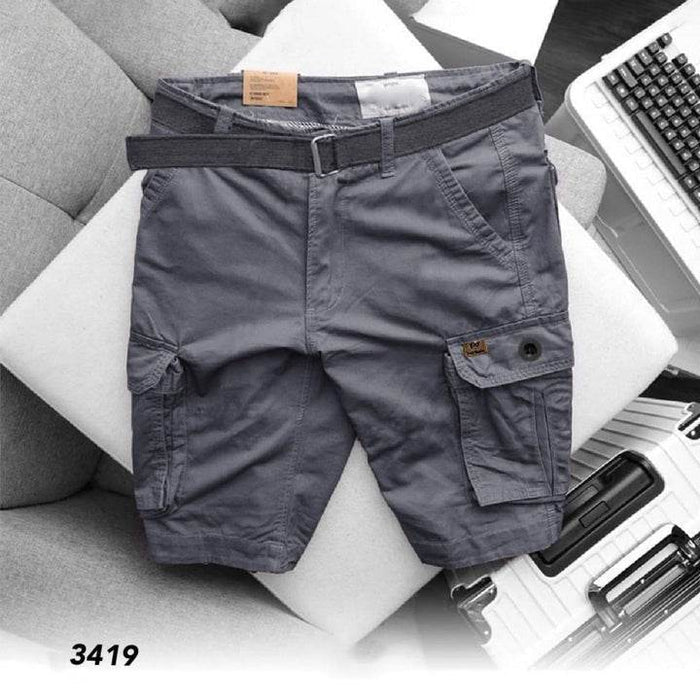 Grey Cargo Shorts - 3419 - Dubai Offers Today