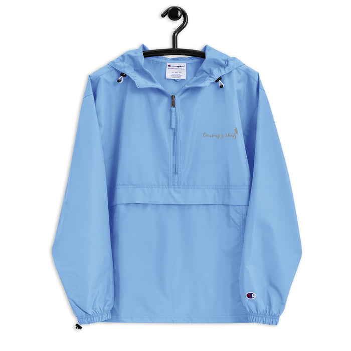 Grumpy shag Embroidered Champion Packable Jacket