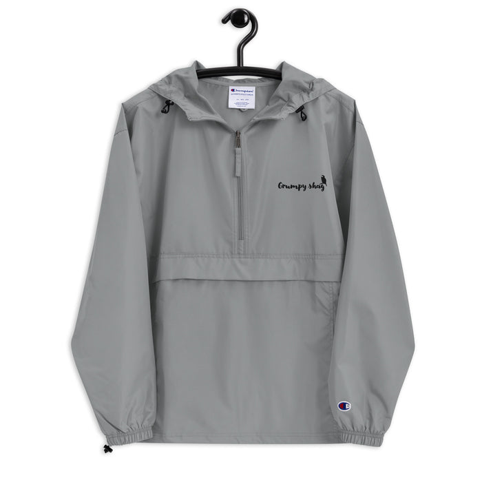 Grumpy shag Embroidered Champion Packable Jacket