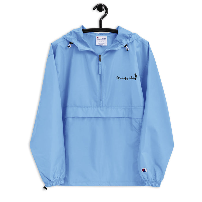 Grumpy shag Embroidered Champion Packable Jacket
