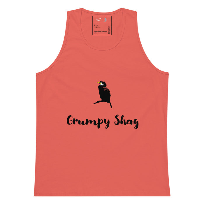 Grumpy shag Mens premium tank top