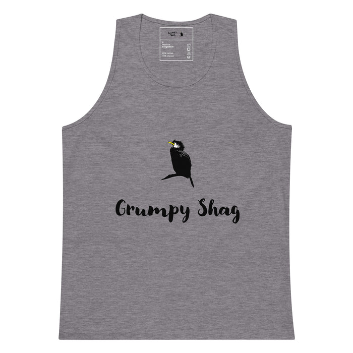 Grumpy shag Mens premium tank top