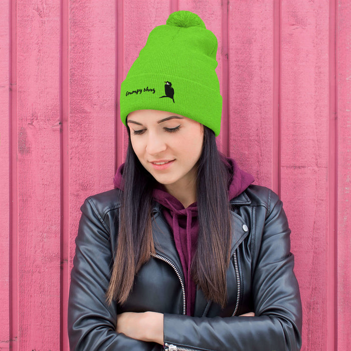 Grumpy shag single layer Pom-Pom Beanie