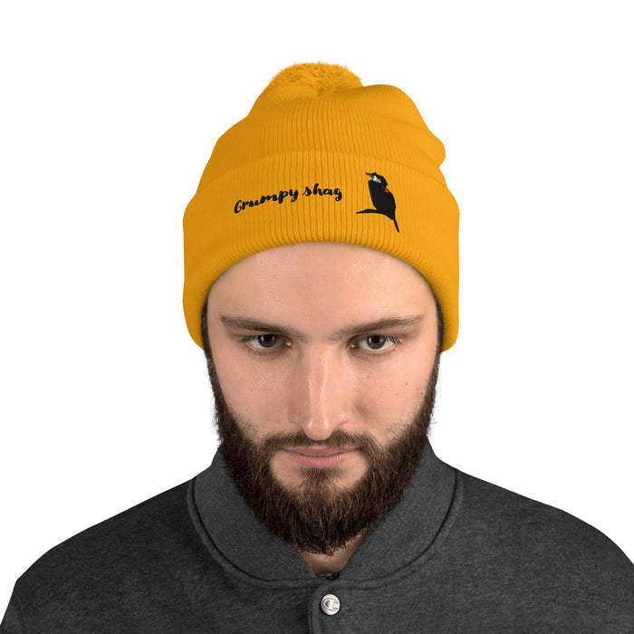Grumpy shag single layer Pom-Pom Beanie