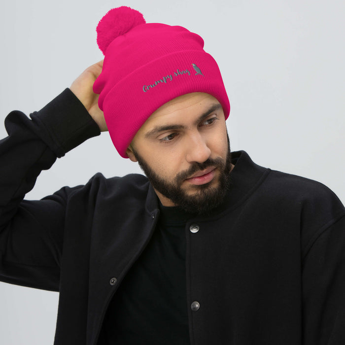 Grumpy shag single layer Pom-Pom Beanie