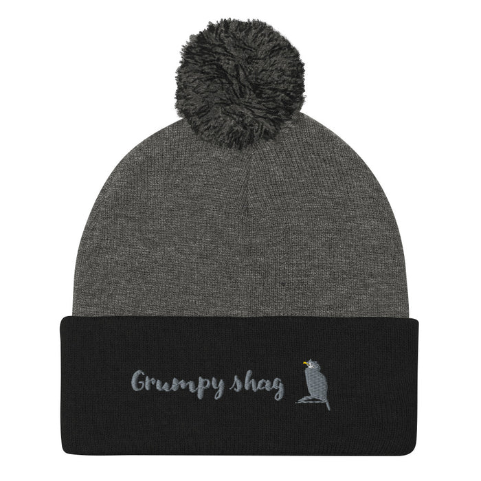 Grumpy shag single layer Pom-Pom Beanie