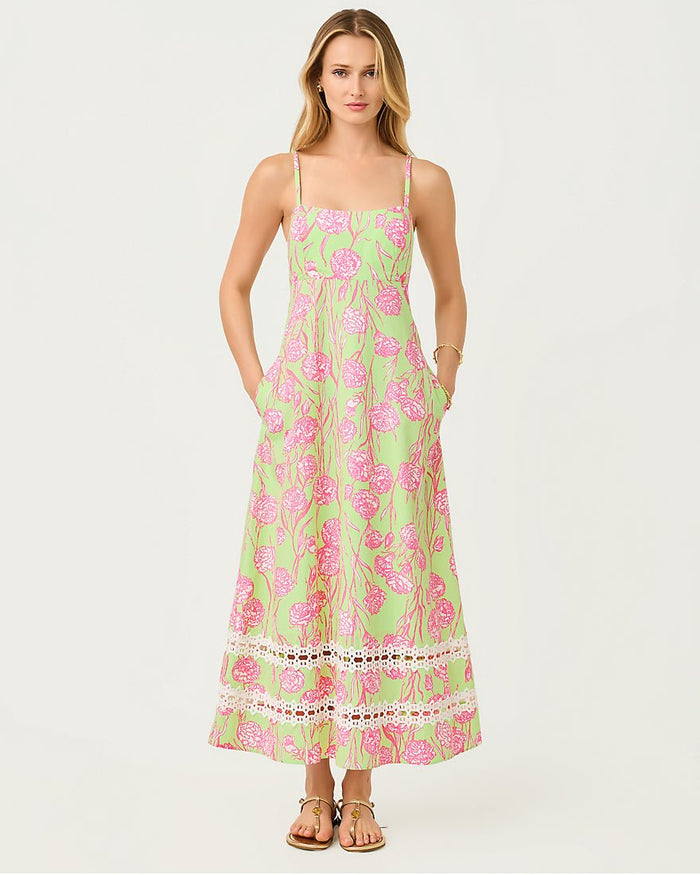 Lilly Pulitzer - Haliey Midi Dress - Pistachio Macaron Alina