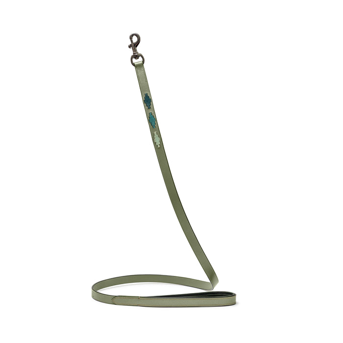 Halter Ego Sea Glass Leather Dog Leash - Equiluxe Tack