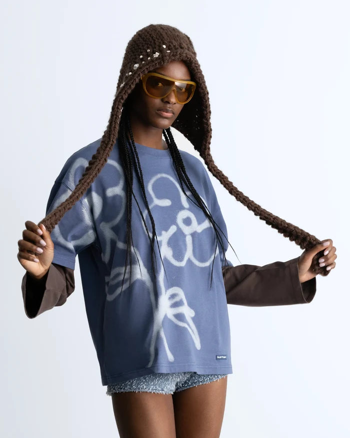 Hanami Long-Sleeve Tee Blue