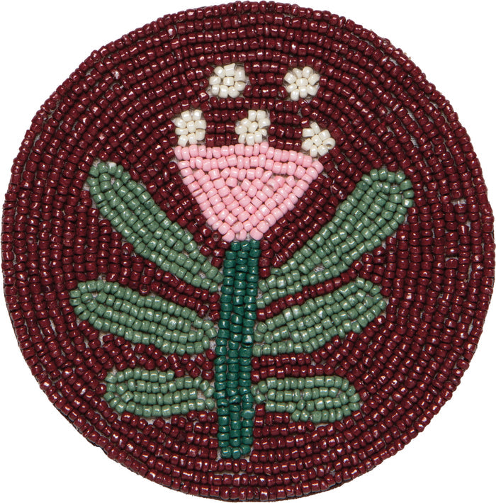 Hand-Beaded Venus Coasters (Set of 4)