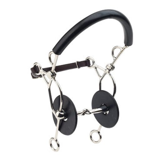 Happy Mouth® Stainless Steel Jointed Hollow Mouth Hackamore Bit - Equiluxe Tack