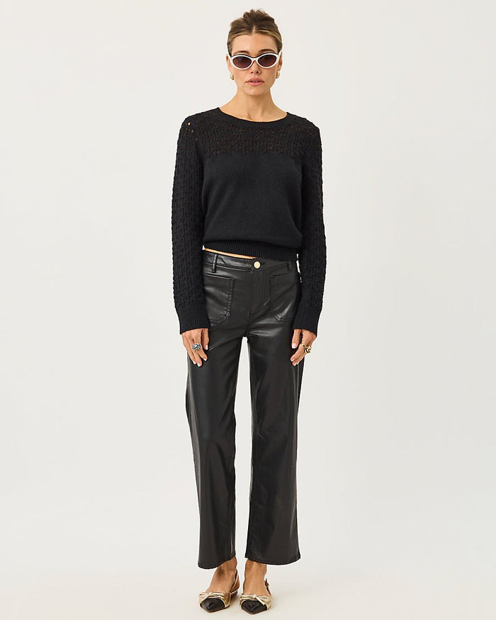 Lilly Pulitzer - Harleen High Rise Coated Jean - Noir