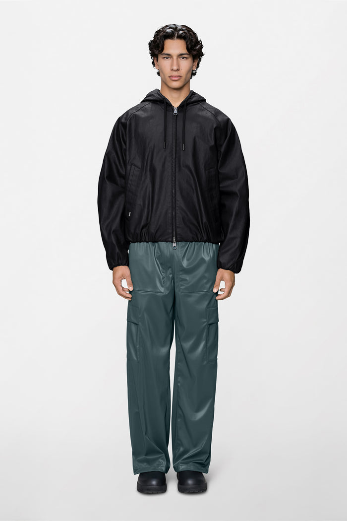 RAINS Heavy Woven Jacket Black Jacket