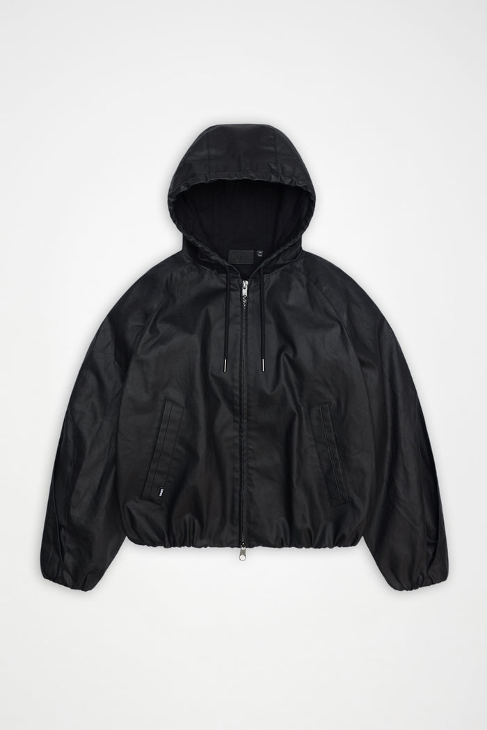 RAINS Heavy Woven Jacket Black Jacket