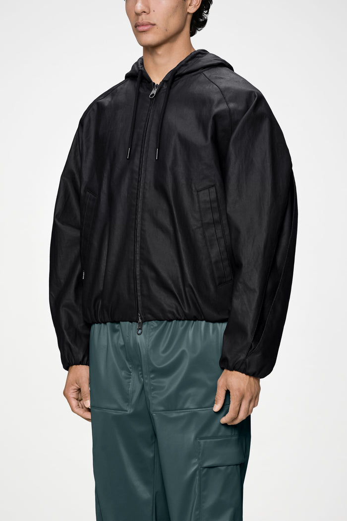 RAINS Heavy Woven Jacket Black Jacket