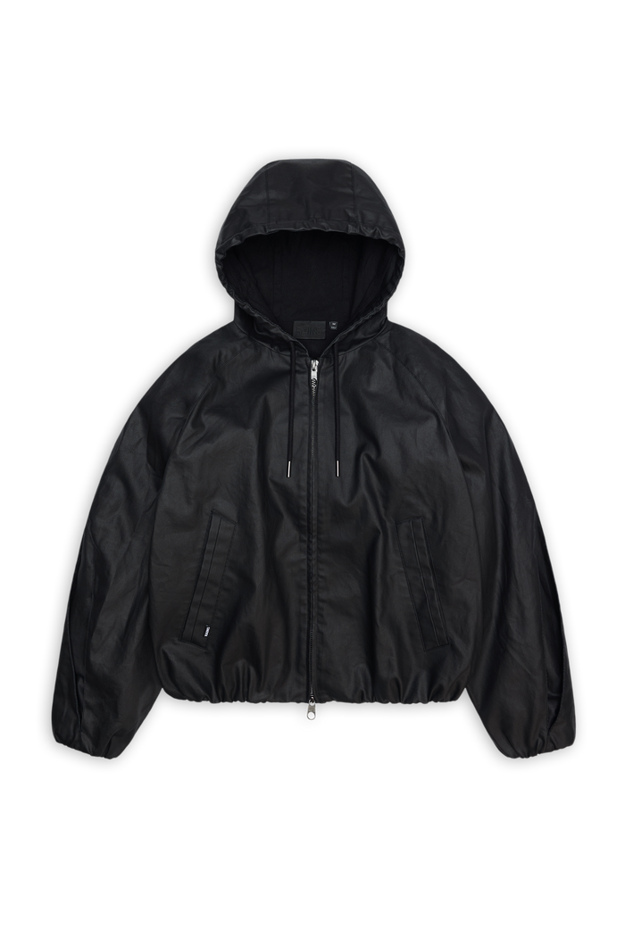 RAINS Heavy Woven Jacket Black Jacket