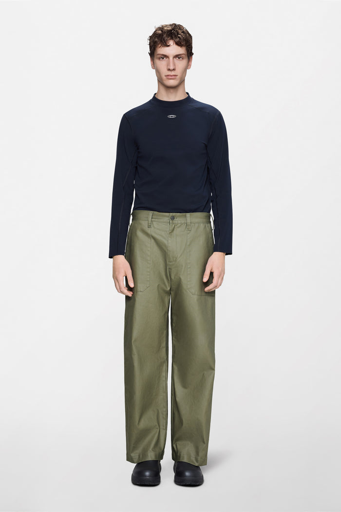 RAINS Heavy Woven Pants Straight Moss Pants
