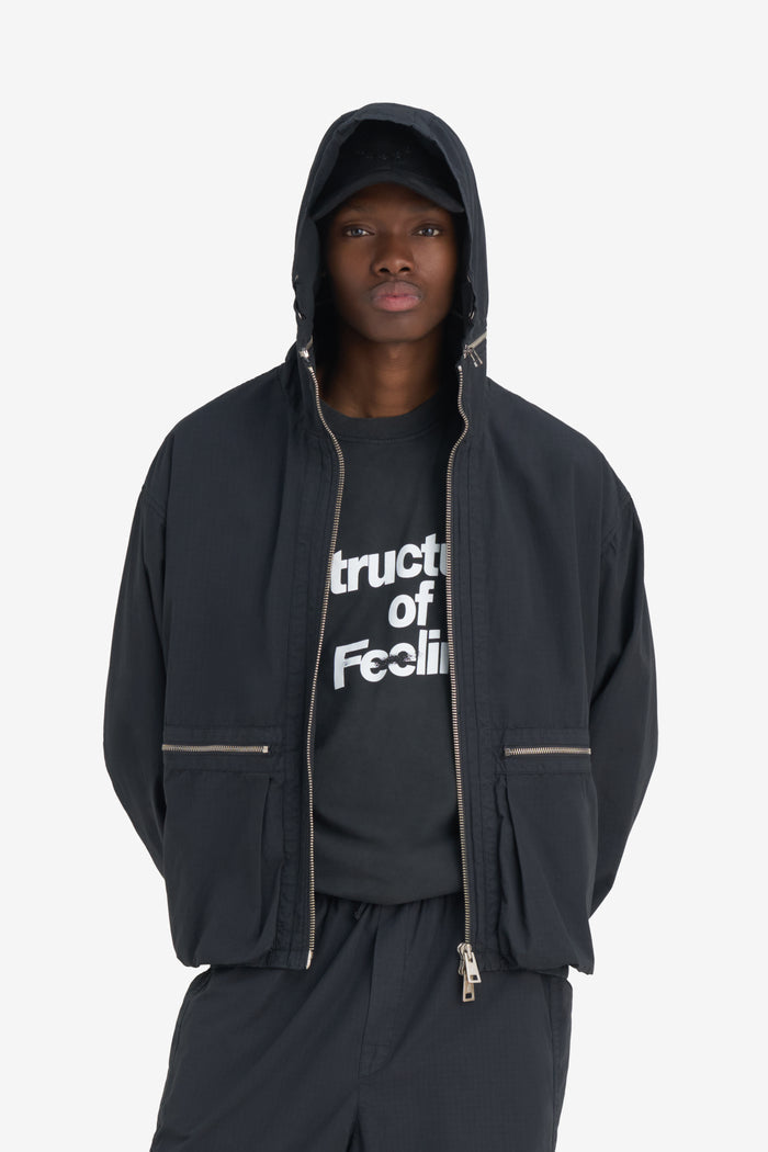 HOODED BLOUSON 42 / ANTHRACITE