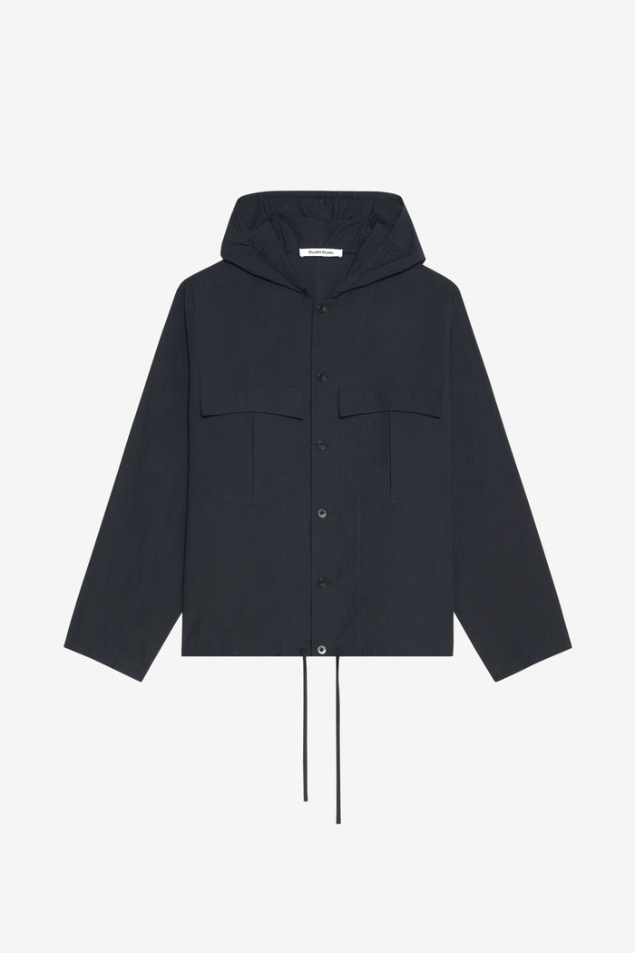 HOODED SHIRT 42 / BLACK