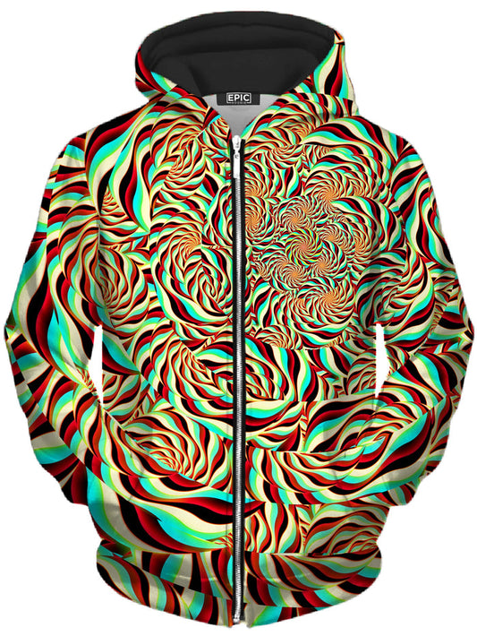 Horizon Trippy Unisex Zip-Up Hoodie Art Designs Works Epic Hoodie