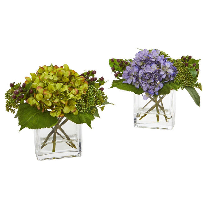 Hydrangea Artificial Arrangement (Set of 2)