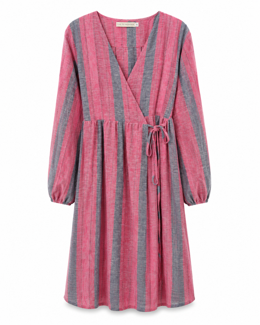 indigenous organic cotton wrap long sleeves short (sample)
