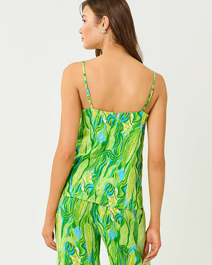 Lilly Pulitzer - Jesslyn Top - Turquoise Tide Sweet Corn