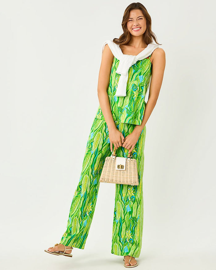 Lilly Pulitzer - Jesslyn Top - Turquoise Tide Sweet Corn