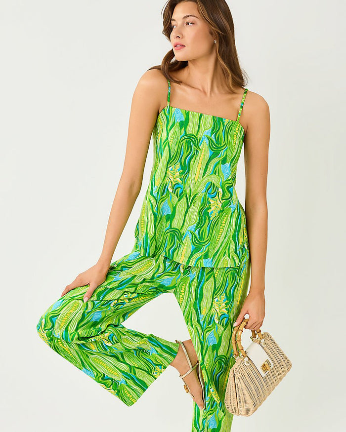 Lilly Pulitzer - Jesslyn Top - Turquoise Tide Sweet Corn