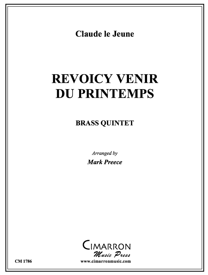 Jeune - Revoicy Venir Du Printemps - Brass Quintet