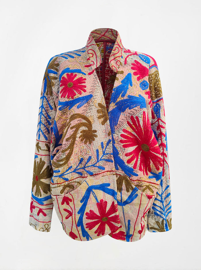 kantha vintage short jacket vedika (summer)