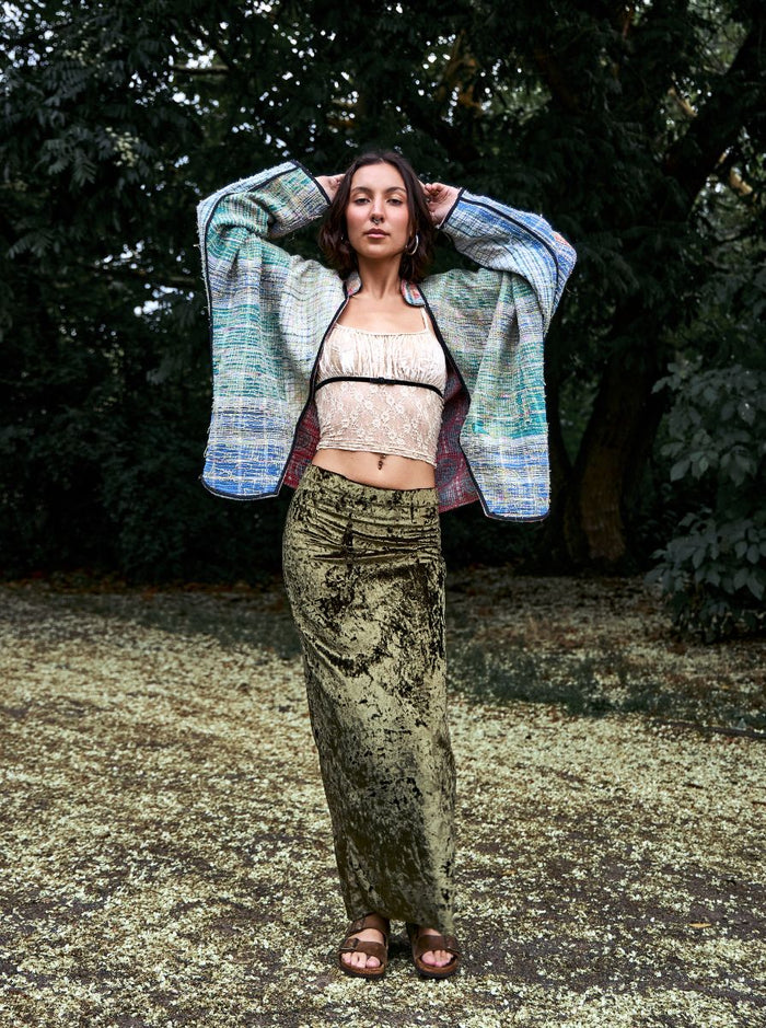 kantha vintage short jacket vedika (summer)