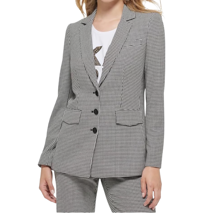 Karl Lagerfeld Paris Women’s Houndstooth Sport Jacket – L3TC6155